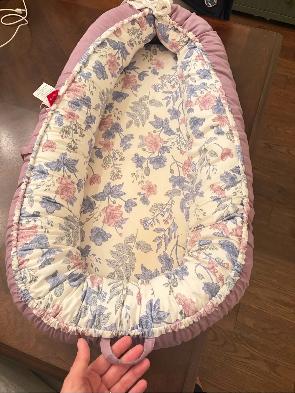 Floral Infant Lounger - Pink and Blue Floral